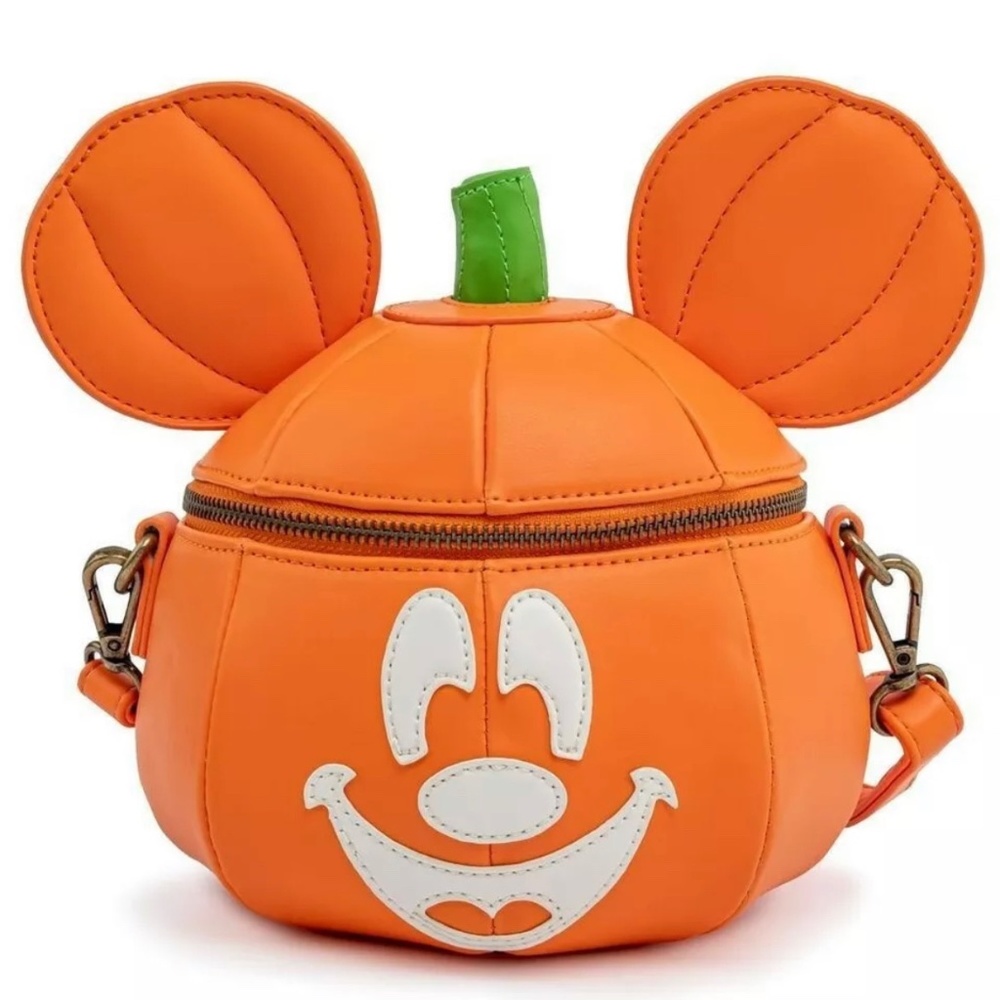 Loungefly Disney Mickey-O-Lantern Crossbody Pumpkin Crossbody Bag